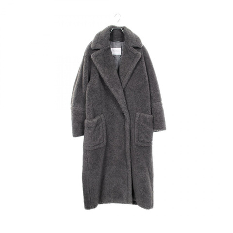 MAX MARA Kadiak 泰迪熊其他羊毛羊駝毛外套灰色二手女款