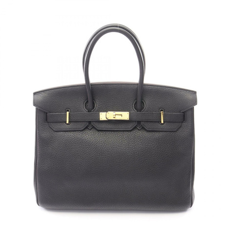 愛馬仕 Birkin 35 手提包，Togo 皮革，黑色，金色五金，二手，女士款