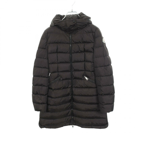 MONCLER FLAMMETTE（火焰）連帽羽絨外套 4993105 尼龍 黑色 二手 女款