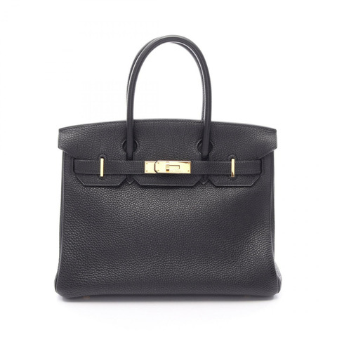 愛馬仕 Birkin 30 手提包，Togo 皮革，黑色，金色五金，二手，女士款
