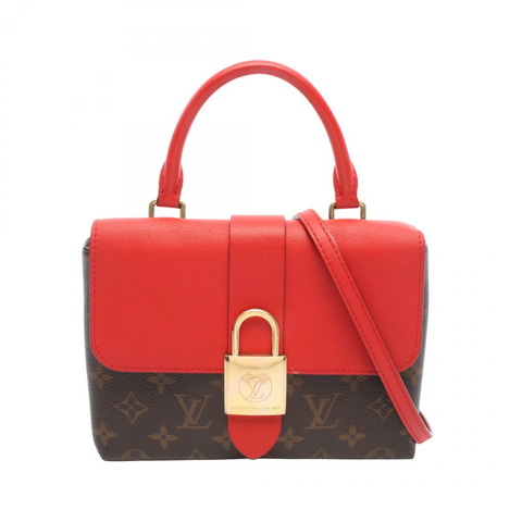 路易威登 Rocky BB Monogram Coquelicot 兩用手提包 M44141 PVC塗層帆布皮革 棕色 紅色 紅色 二手 女士