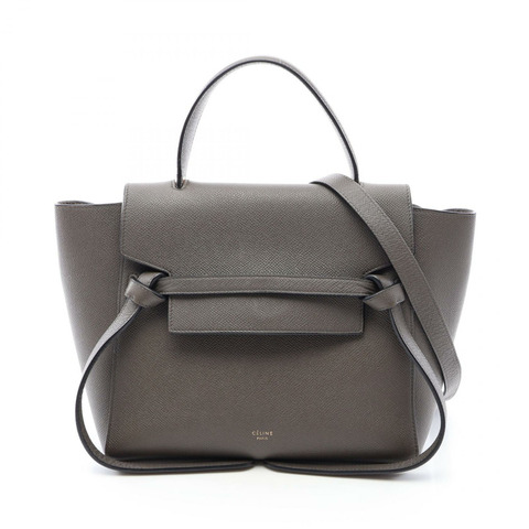 CELINE BELT BAG MICRO 兩用肩背包 189153 皮革 灰色 二手 女士