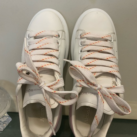 ALEXANDER MCQUEEN MCQ SE ME 動鞋 休閒鞋 厚底鞋 白色粉
