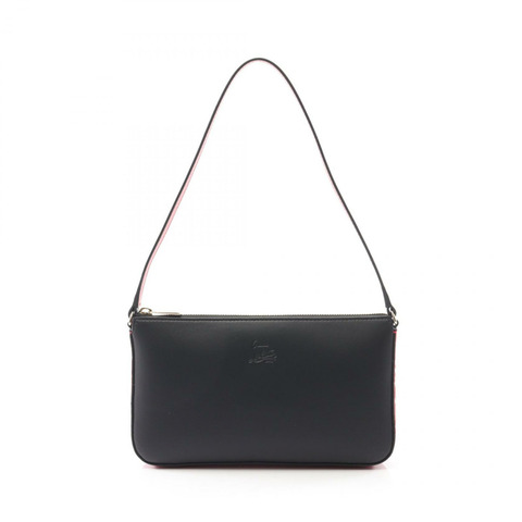 Christian Louboutin LOUBILA 單肩包 3245066CM4H 皮革 黑色 紅色 全新 女士