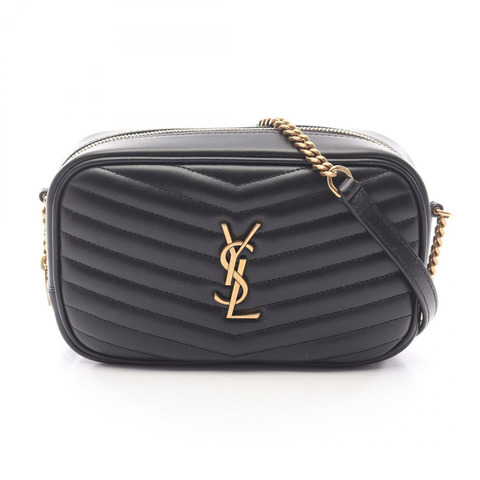 SAINT LAURENT PARIS LOU 迷你肩背包 748849DV7071000 皮革 黑色 全新 女士