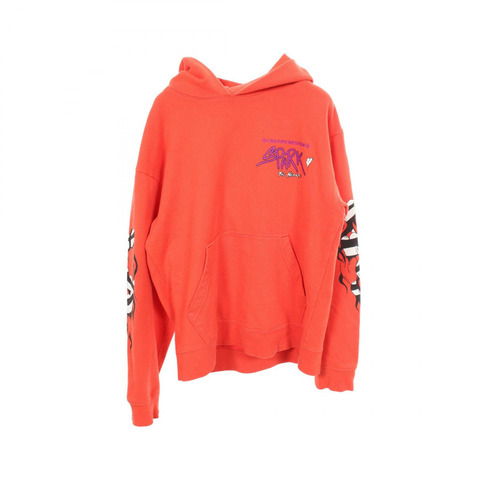 Chrome Hearts × MATTY BOY SPARK THE HEART 連帽衫，純棉紅色，二手男款