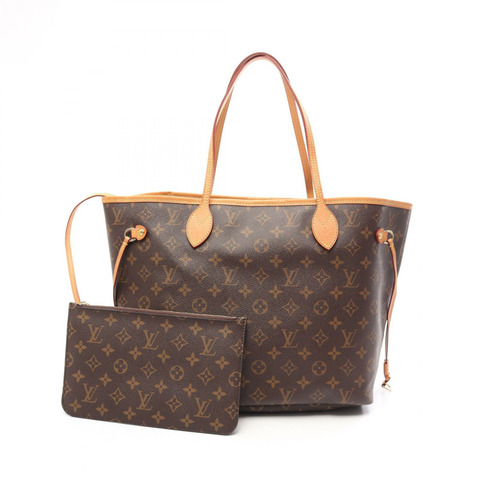 路易威登 Neverfull MM 手提單肩包 M40995 Monogram 棕色皮革