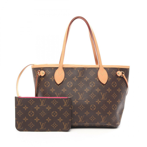 路易威登 Neverfull PM 手提包 M41245 Monogram 皮革 棕色