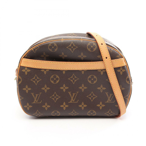 路易威登 Blois 單肩斜背包 M51221 Monogram 皮革 棕色 二手