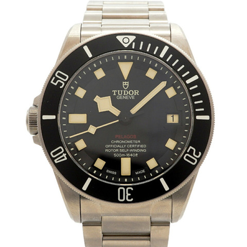 帝舵 Pelagos LHD 25610TNL 黑色錶盤男士腕錶