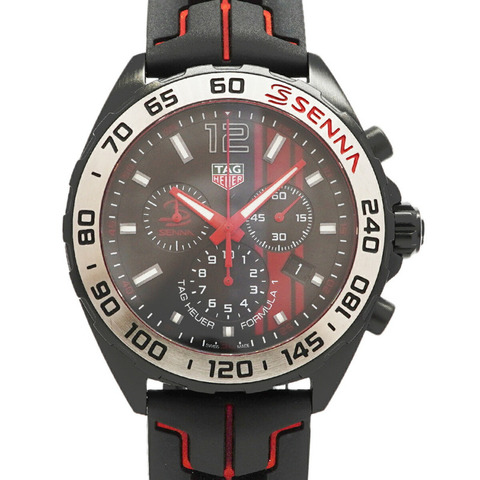 TAG Heuer 豪雅一級方程式賽車艾爾頓·塞納特別版 CAZ1019 黑色錶盤男士腕錶