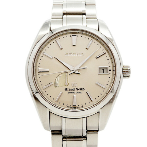 精工 Grand Spring Drive SBGA001 9R65-0AA0 銀色錶盤男士腕錶