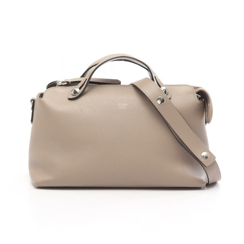 FENDI BY THE WAY 中型單肩斜背包 8BL124 皮革 米色 二手
