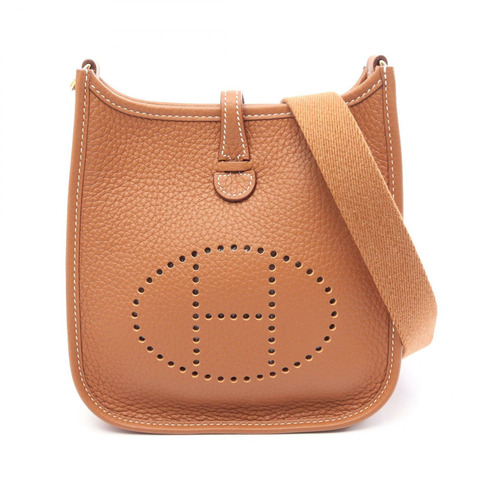 愛馬仕 Evelyne Amazon TPM 肩挎包 K Taurillon Clemence 金色 GHW