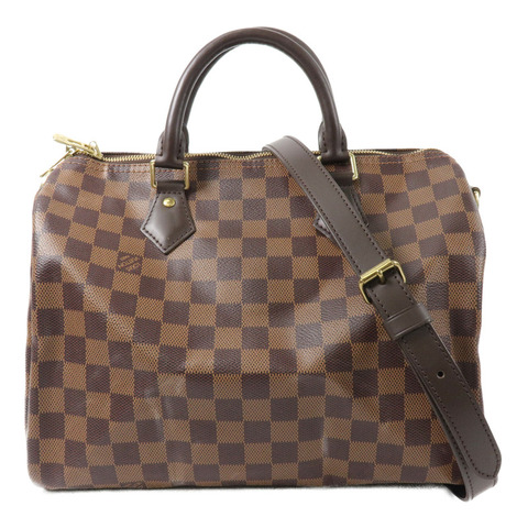 LOUIS VUITTON Damier Speedy Bandouliere 30手挽肩背兩用袋