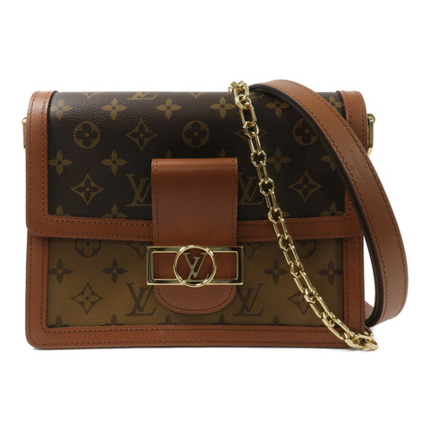 LOUIS VUITTON Monogram Reverse Dauphine MM肩背袋