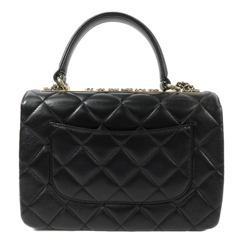 CHANEL 羊皮皮革Trendy CC Top Handle鏈帶手挽肩背兩用袋