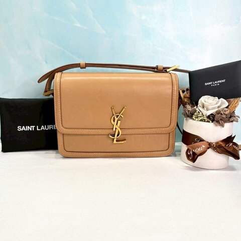 YSL Solferino Box中款皮革肩背包