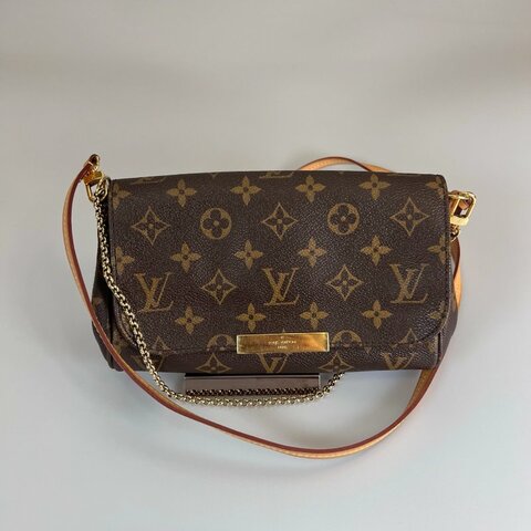 LV M40717 老花FAVORITE鍊條側肩包