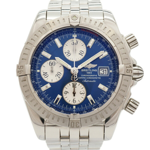 百年靈 Chronomat Evolution A156C45PA A13356 海軍藍錶盤男士腕錶
