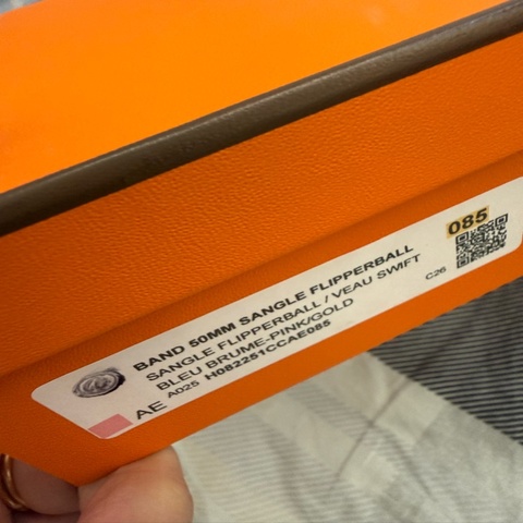 Hermes 85公分金扣寬版短背帶 POP風