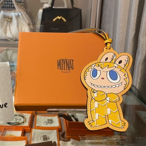 Moynat x Kasing Lung The Monsters Labubu Bag Charm Yellow
