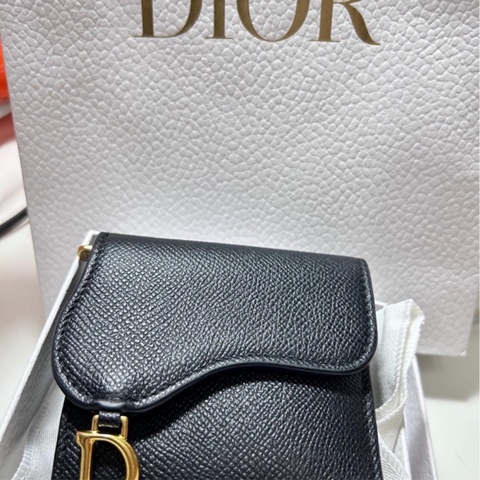 Dior saddle 三折短夾