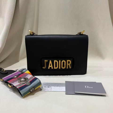 Dior迪奧J'adior黑金鏈條包