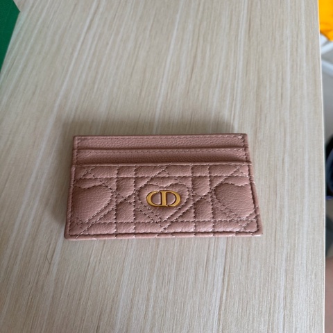 Dior 心心粉紅色卡片套