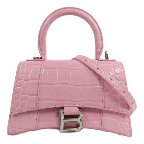 BALENCIAGA 牛皮皮革Hourglass XS Handbag手挽肩背兩用袋