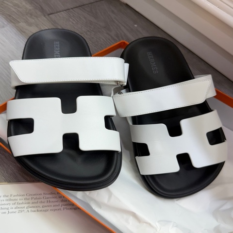 全新Hermes chypre sandal愛馬仕二舅鞋白色女鞋 36碼