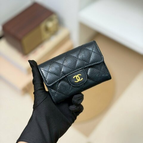 🏷️Chanel 香奈兒．Coco 翻蓋卡夾零錢包 芯片款