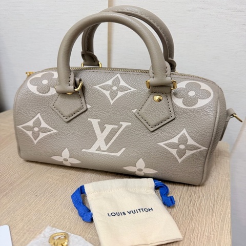 LV 灰speedy 20手提斜背