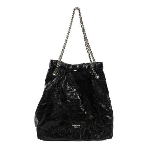 BALENCIAGA 牛皮皮革Crush Meduim鏈帶肩背袋