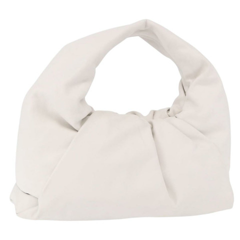 BOTTEGA VENETA 白色銀色皮革肩背包 正品 BA13763M