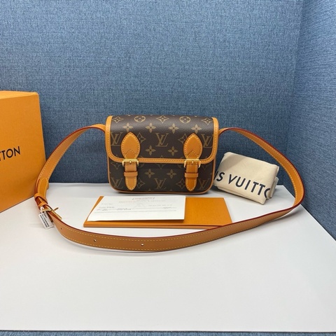 Louis Vuitton路易威登 Satchel mini復古做舊郵差包99新