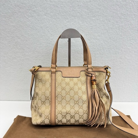 Gucci Rania Tote單寧G紋肩背包