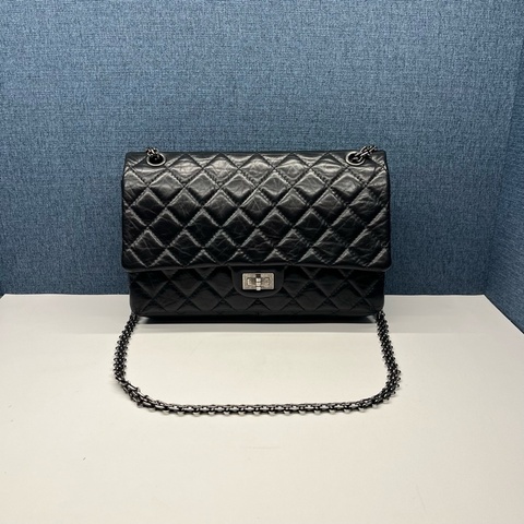 Chanel香奈兒2.55系列 黑色 單肩斜挎包 97新