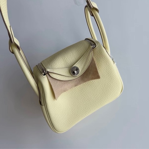 Hermes mini lindy米爾頓黃 k刻