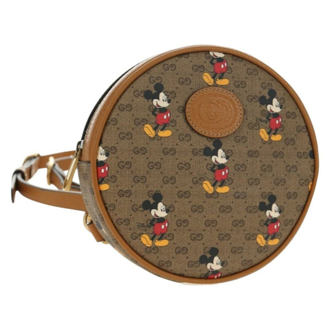 GUCCI Micro GG Supreme Disney 背包 PVC 米色 金色 603730 正品 ep15082M