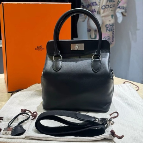Hermes 黑銀toolbox牛奶盒子20 T刻