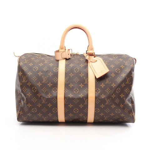 路易威登 Keepall 45 旅行手提包 M41428 Monogram 皮革 棕色 二手