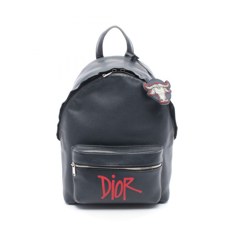Christian DIOR Shawn Stussy RIDER 雙肩背包 1ESBA088GDS_H00E 皮革