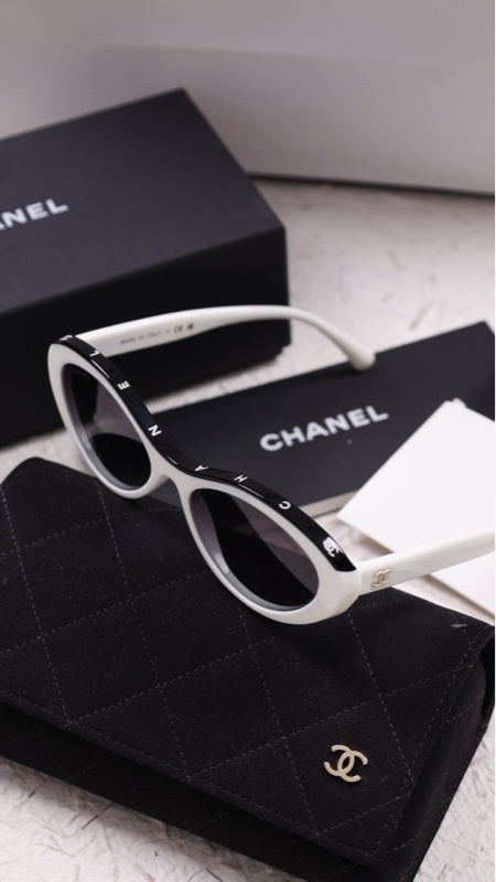 Chanel ch5416王一博同款黑白熊猫墨镜