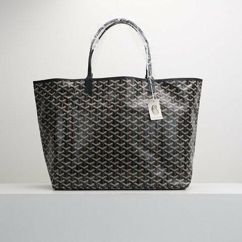 Goyard Saint Louis GM 新款托特包/黑色 附包夾