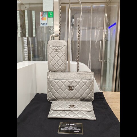 Chanel Multi Pouch Clutch with Chain