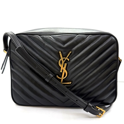 YSL 聖羅蘭 黑色LOULOU斜背包 相機包 761554