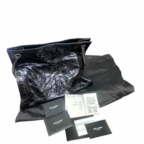 【美收精品】YSL黑色肩背包 5-699