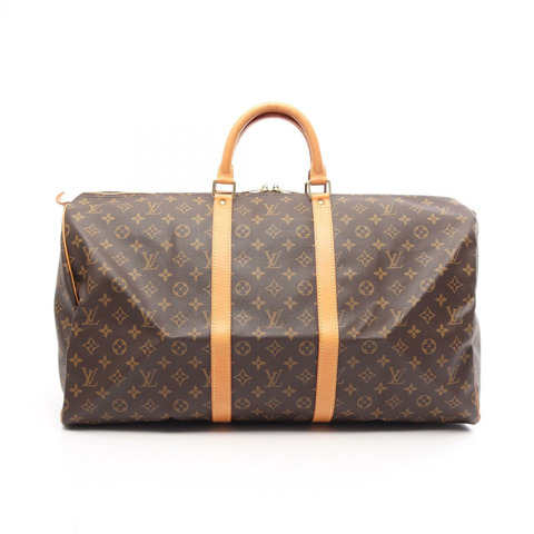 路易威登 Keepall 55 旅行手提包 M41424 Monogram 皮革 棕色 二手