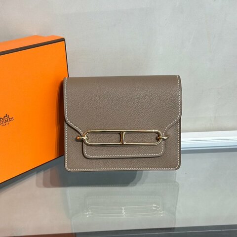 HERMES Roulis slim - Etoupe 18 大象灰金 B